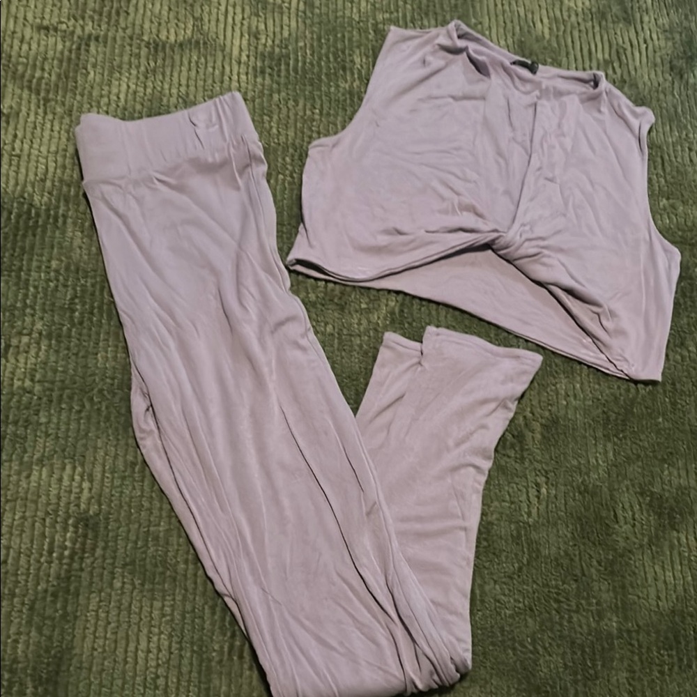 Naked Wardrobe Purple Leggings